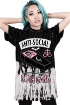 Anti Social Goth Gang Shirt |Goth | Graffiti | Skater | Emo | Alternatief | Feestje | Gothic | Rock | Uniek | Trendy | Hot | Unisex Maat XXL/XXXL