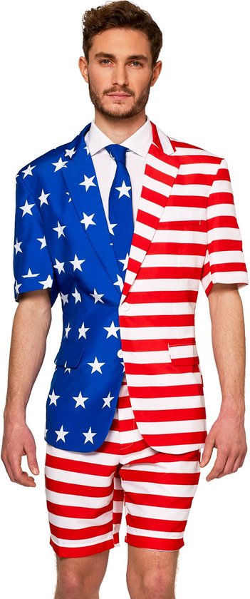 Suitmeister - USA Flag - Heren Zomer Pak Carnaval