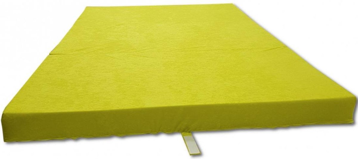 Logeermatras - camping matras - reismatras - opvouwbaar matras - 120 x 200 x 10 - groen