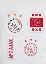 Ajax Zelfklevende Raamstickers - A4-formaat - 2 Stickers