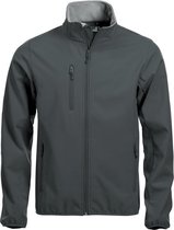 Clique Basic Softshell Jas Heren Antraciet maat L