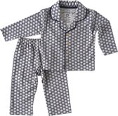 Little Label Unisex Pyjama - navy blue sparkle pattern - Maat 86