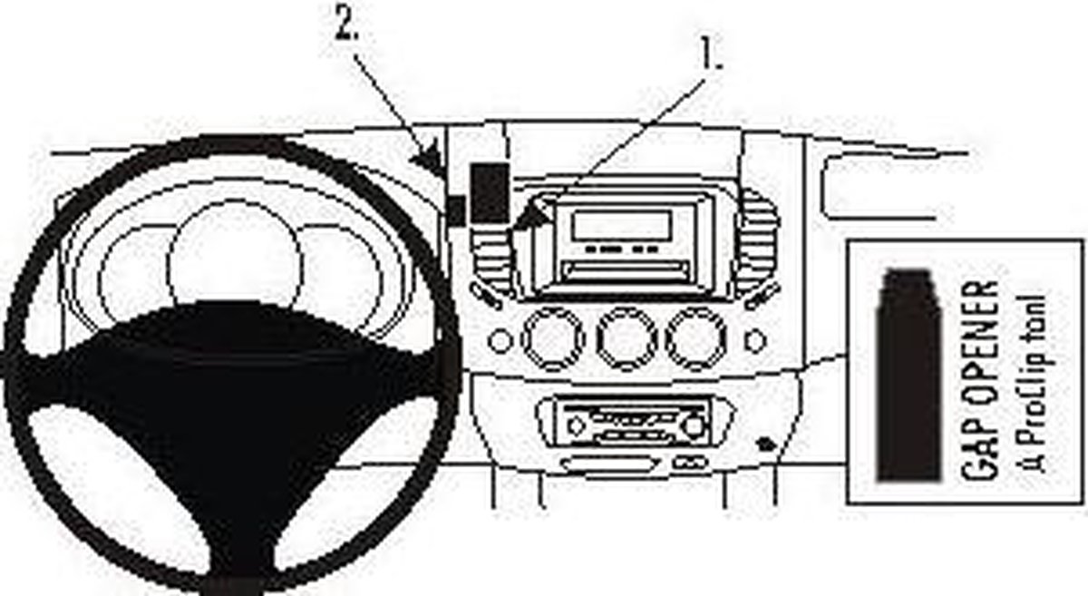 Brodit center mount v. Mitsubishi L200 06-