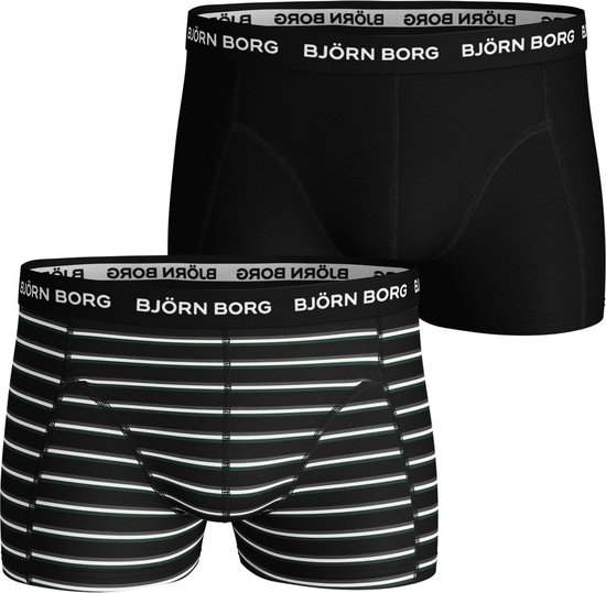 Bjorn Borg Stripe Sportonderbroek - Maat M - Mannen - zwart/wit | bol.com