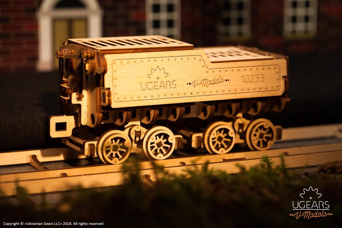 UGEARS Houten 3D Model - V-Express Stoomtrein — afbeelding 21