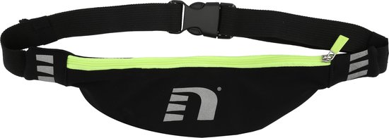 Foto: Running belt hardloop heupband heuptasje sport hardloopriem maat m unisex 80 95 cm zwart