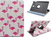 Samsung Galaxy Tab S5e Hoes met Print - Draaibare Tablet Case met Standaard - Flamingo