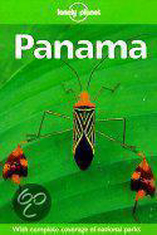 Lonely Planet Panama : Couverture avec un grand insecte coloré sur une feuille verte.