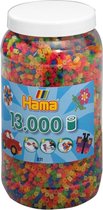 Hama Strijkkralen Ton Met 13000 Stuks Neon