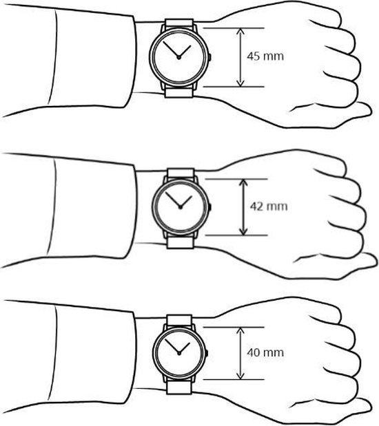 Diameter kast horloge hotsell