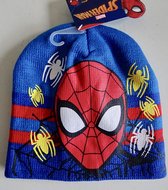 Blauwe muts van Spiderman maat 52