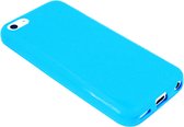 Siliconen hoesje blauw Geschikt Voor iPhone 5C