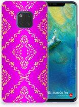 TPU Bumper Silicone Étui Housse pour Huawei Mate 20 Pro Coque Téléphone Rose Baroque