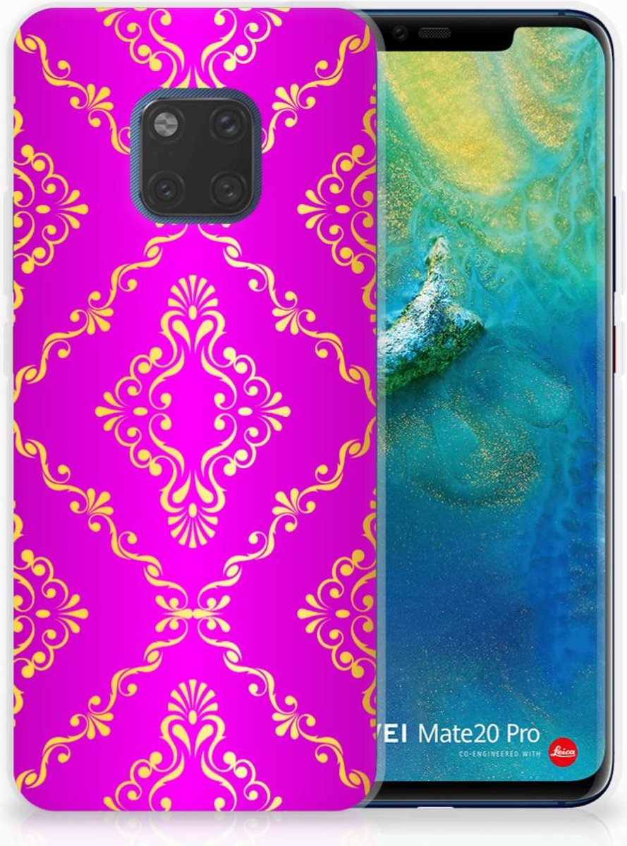 Siliconen Hoesje Huawei Mate 20 Pro Barok Roze
