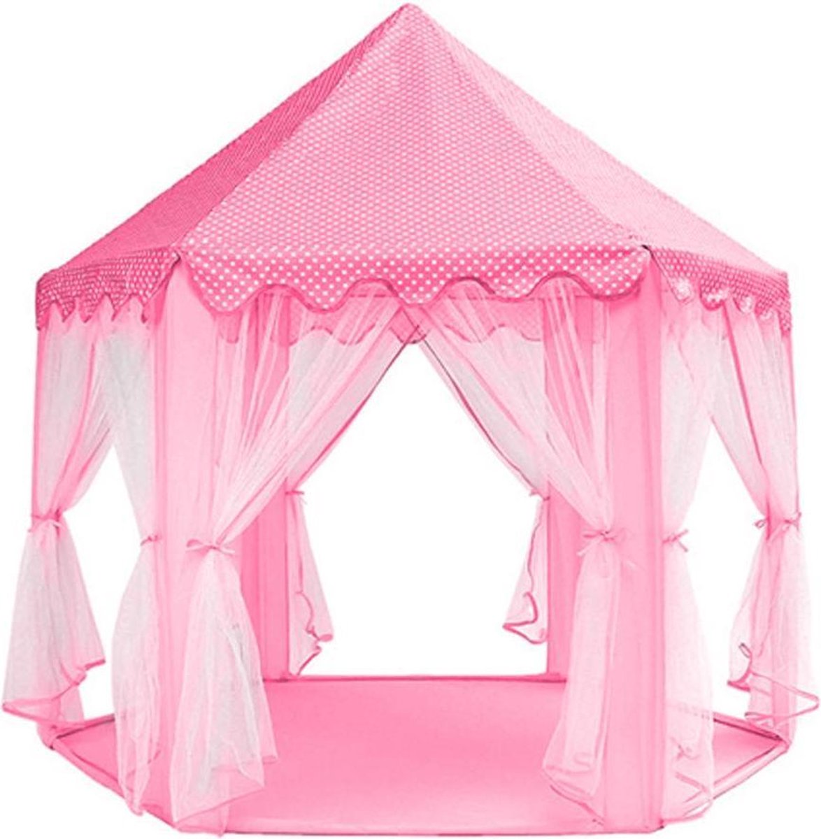 Tente de jeu princesse avec 250 balles rose 133x140 cm