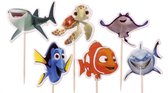 Disney Finding Nemo |24 stuks|cupcake - cupcake decoratie - cupcake versiering - cupcake toppers - taart decoratie - taartversiering