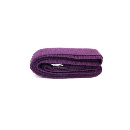 Yoga riem D-ring paars katoen - 250x3 cm van Merkloos — afbeelding 4