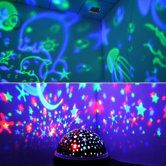 SterrenHemel NachtLamp - Roterende Projector - Galaxy Projector - Wit - Newstyle