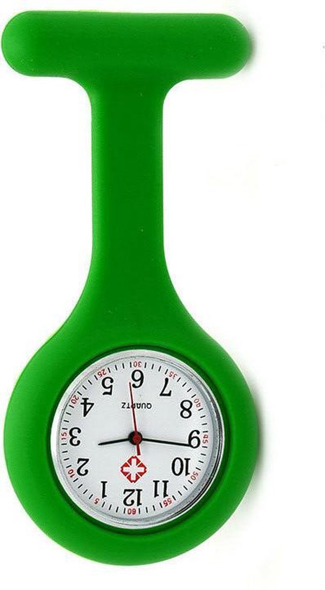 Siliconen verpleegstershorloge - Groen - Verpleegkundig horloge