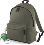 Original Fashion Backpack/Rugzak BagBase - 18 Liter Olive Green