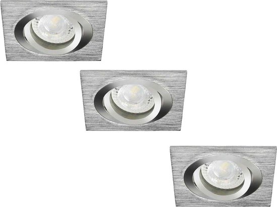 spoelen Piraat shampoo LED spots - Bastiaan - Inbouwspots - RVS - Vierkant - 3W - Warm Wit - 2700K  - Philips... | bol.com
