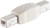 USB-B (m) - USB-B (m) koppelstuk - USB2.0 / beige
