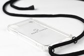 Koko Cords Apple iPhone 7 telefoonhoedje met koord om te dragen - Zwart