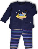 Woody - Meisjes pyjama, donkerblauw