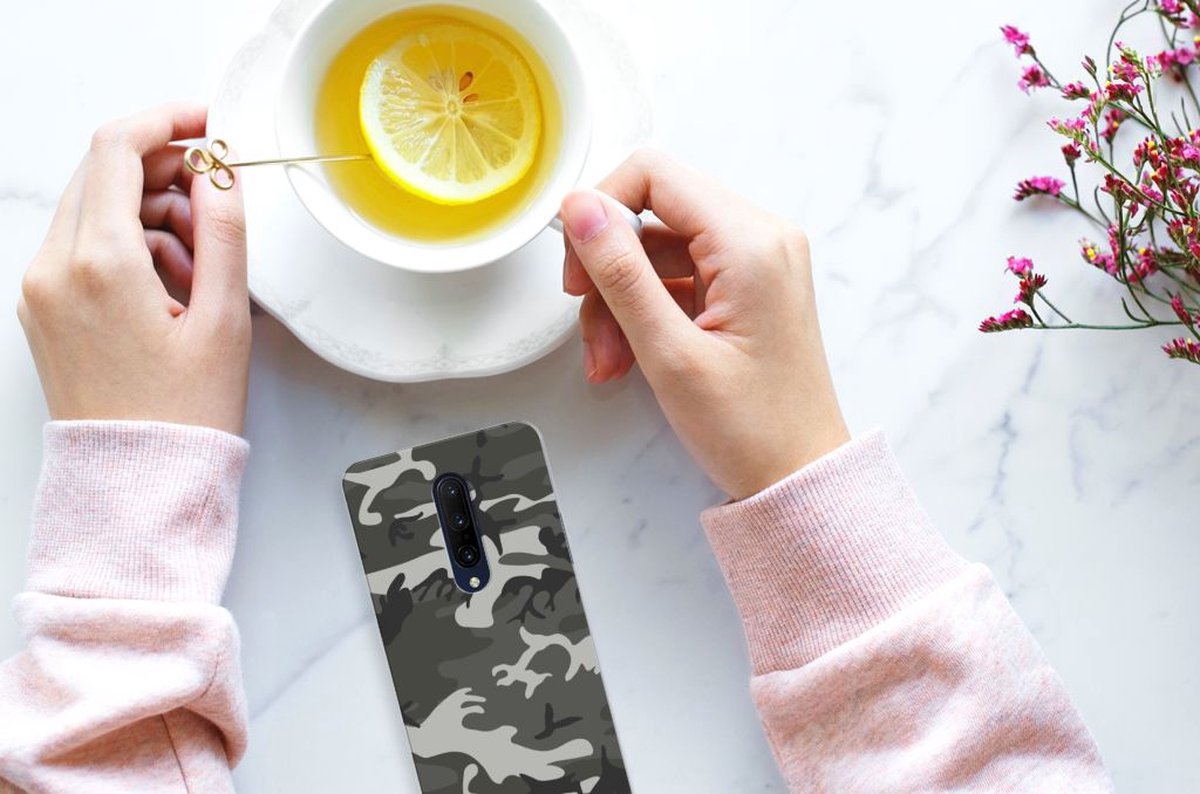 TPU Hoesje voor OnePlus 7 Pro TPU bumper Army Light