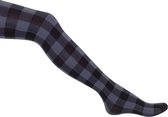 Bonnie Doon - Dames - Lumber Jack Tights - Zwart/Medium Grey Heather - maat 36/38