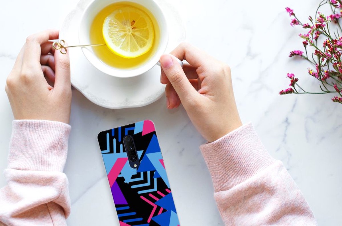 OnePlus 7 Pro TPU Hoesje Funky Triangle