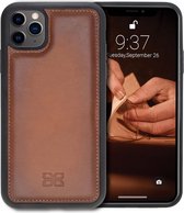 Bouletta Lederen Apple iPhone 11 Pro Max Hoesje - Back Cover Case - Burned Cognac