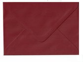 100 Luxe C6 Enveloppen - Bordeaux rood - 162x114mm - 100 grams - 16,2X11,4cm