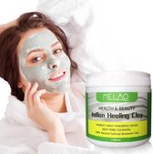 Natural Indian Healing Clay - Gezichtsmasker - Klei masker - Helpt om verstopte poriën te verschonen- Unisex - 454 g