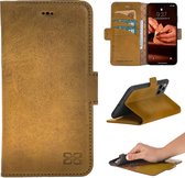 Bouletta leren Cover iPhone 11 Pro Book- WalletCase hoes Burned Amber