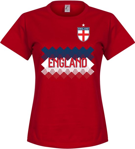 Engeland Dames Team T-Shirt - Rood - S