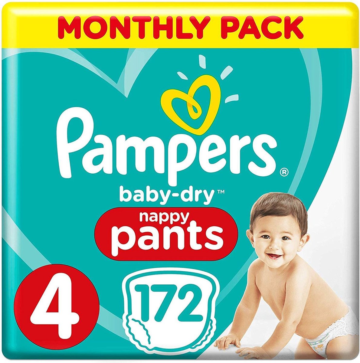 Pampers Baby-Dry Pants Luierbroekjes - Maat 4 - 172 stuks - Pampers