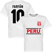 Peru Farfan 10 Team T-Shirt - Wit - M