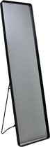 Housevitamin spiegel / passpiegel 120 cm - aankleed spiegel zwarte metalen lijst op standaard