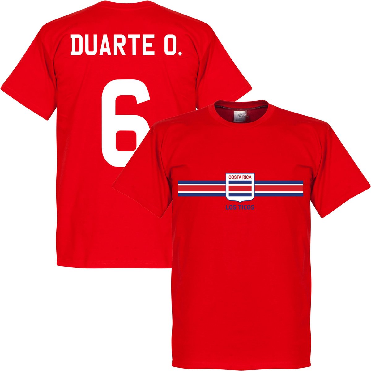 Costa Rica Duarte O. Team T-Shirt - Rood - L