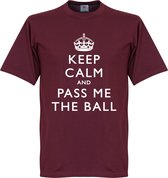 Keep Calm And Pass Me The Ball T-Shirt - XXL