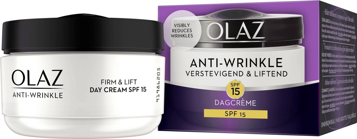 Verbetering federatie Integreren Olaz Anti-Wrinkle Verstevigend En Liftend Anti-Veroudering Hydraterende  Dagcrème SPF15... | bol.com