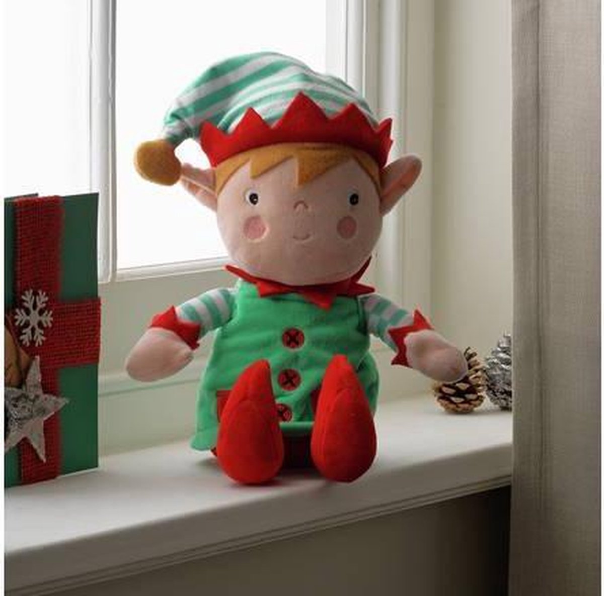 Zingende elf pop | Argos Home Animated Elf Christmas Decoration | bol.com
