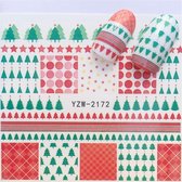 Kerst Nagelstickers - Kerstmis Nagel Stickers  - Christmas Nail Art - Nagel Decoratie - Nagelversiering - Nageldecoratie - 3D Nail Vinyls - French Manicure Stickers - Kerstbomen