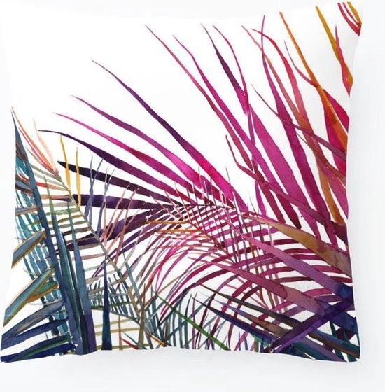 | Kussens | Kussenhoes Palm Watercolor Pink | 45x45