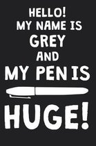 Hello! My Name Is GREY And My Pen Is Huge!