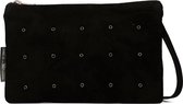 Fred De La Bretoniere Crossbodytas Suede Leer - zwart