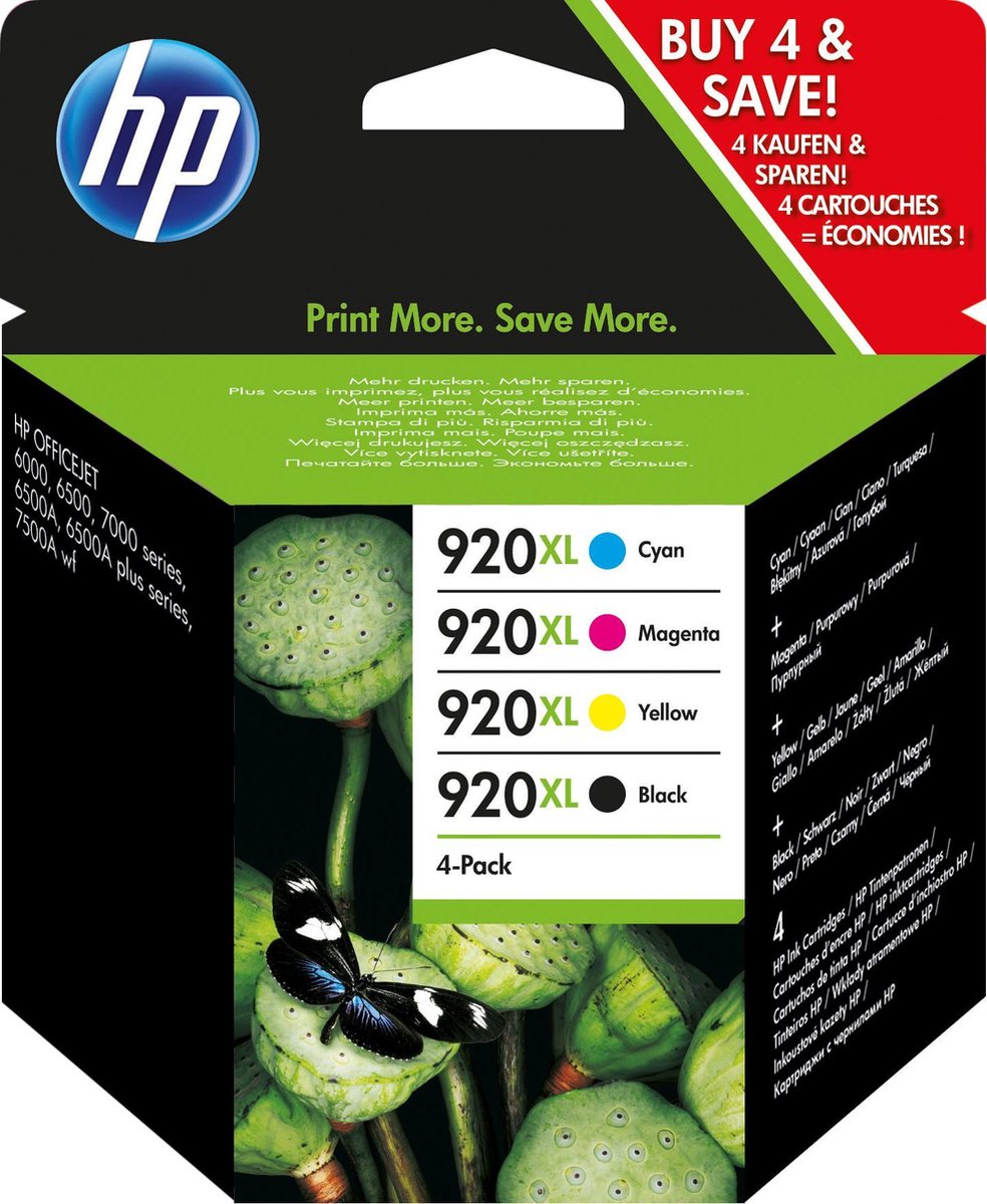 HP 920XL Cartridges Combo Pack