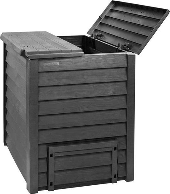 Garantia Compost Bin Thermo- Wood 600L avec grille au sol