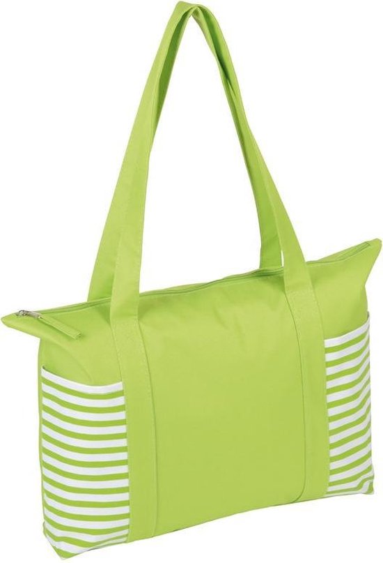 Strandtas Ceva Small Compact - Groen - ca. 44 x 31,5 x 8,5 cm